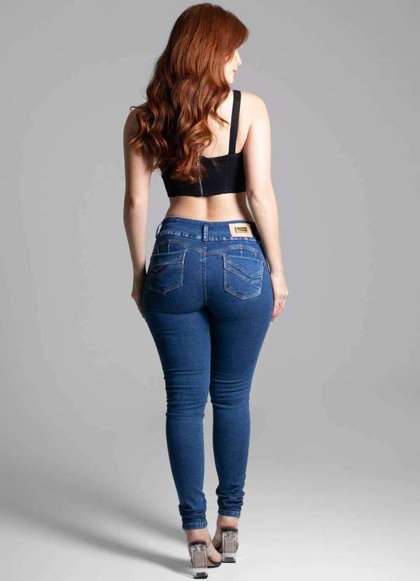Sawary - Calça Jeans Sawary Modela Bumbum Azul 4