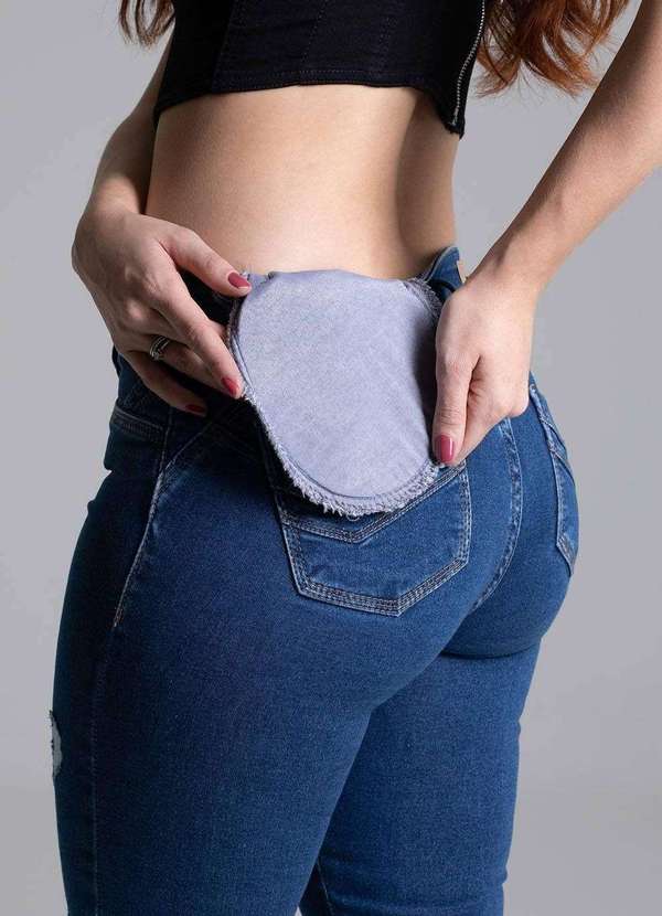 Sawary - Calça Jeans Sawary Modela Bumbum Azul 6