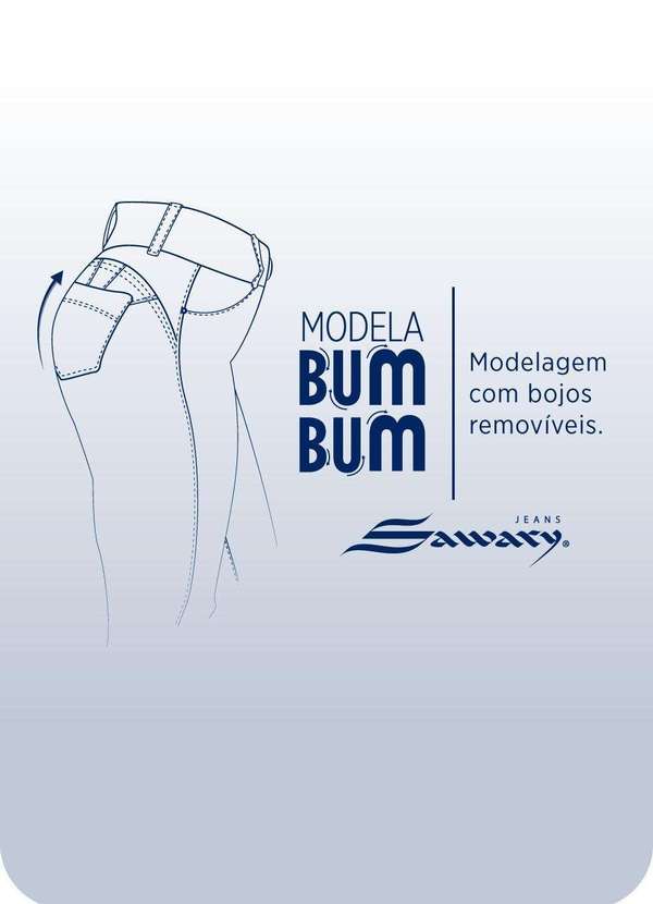 Sawary - Calça Jeans Sawary Modela Bumbum Azul 8