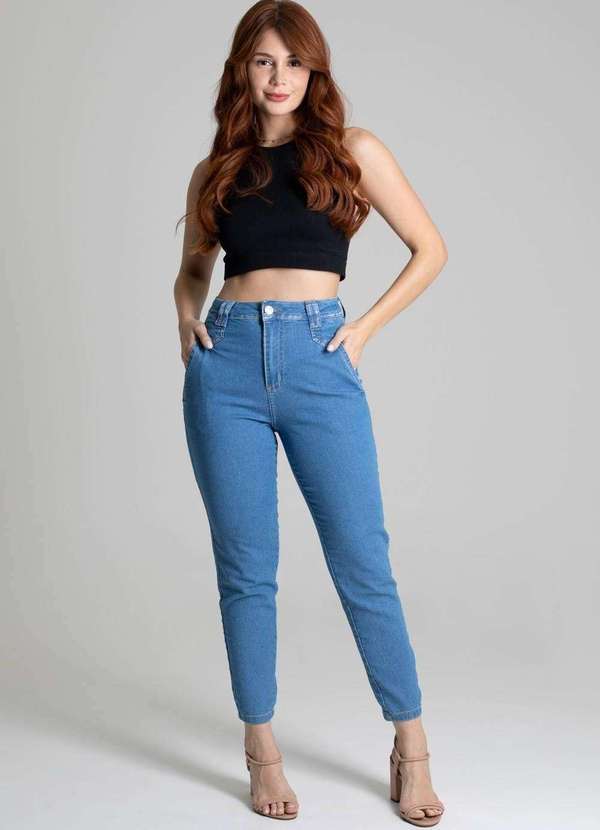 Sawary - Calça Jeans Sawary Mom - 277268 Azul