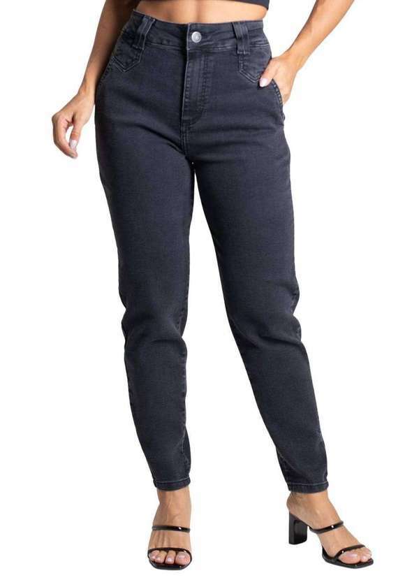Sawary - Calça Jeans Sawary Mom - 279530 Preto