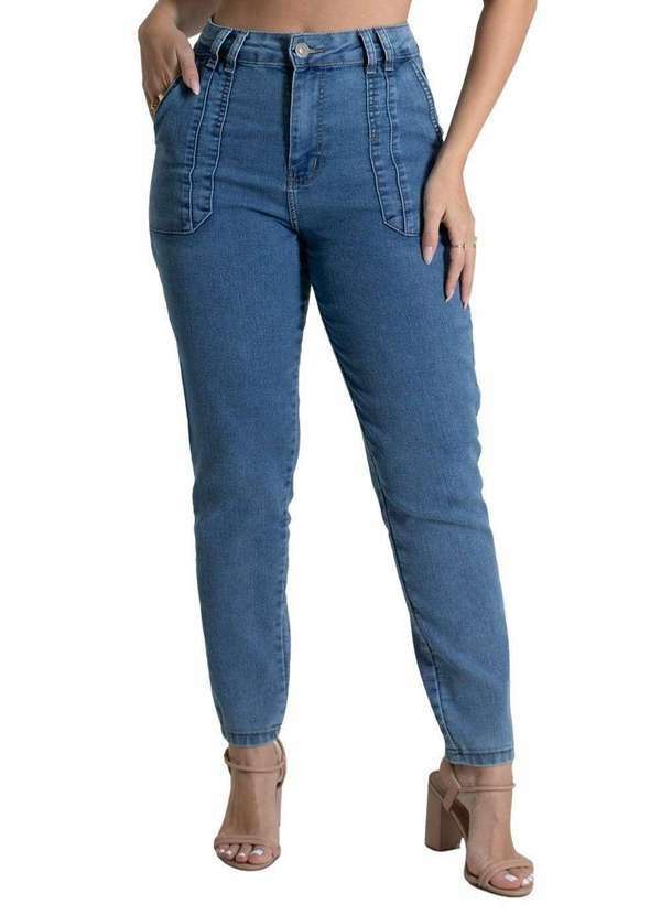 Sawary - Calça Jeans Sawary Mom - 279610 Azul