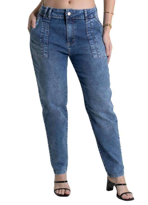 Sawary - Calça Jeans Sawary Mom - 279750 Azul