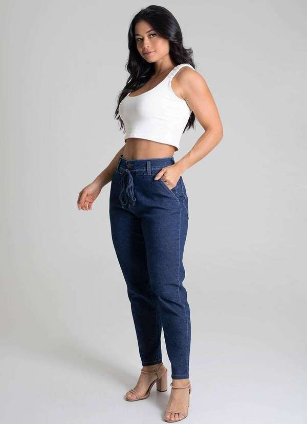 Sawary - Calça Jeans Sawary Mom - 279761 Azul 3