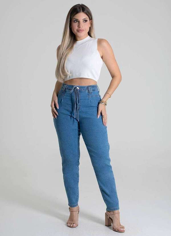 Sawary - Calça Jeans Sawary Mom - 279842 Azul 2