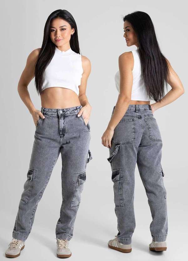 Sawary - Calça Jeans Sawary Mom - 280067 Preto 6