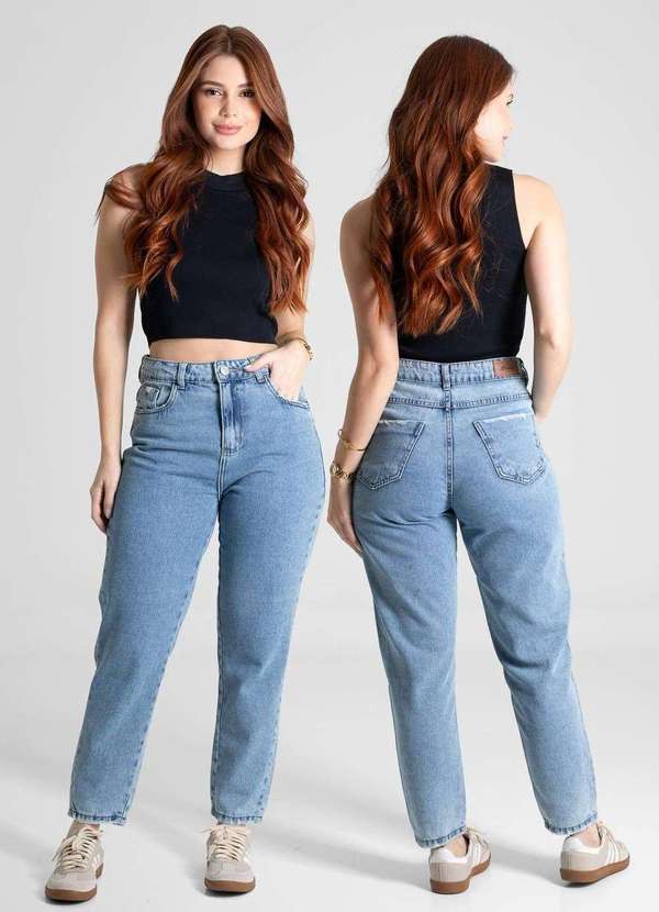 Sawary - Calça Jeans Sawary Mom - 280307 Azul 2