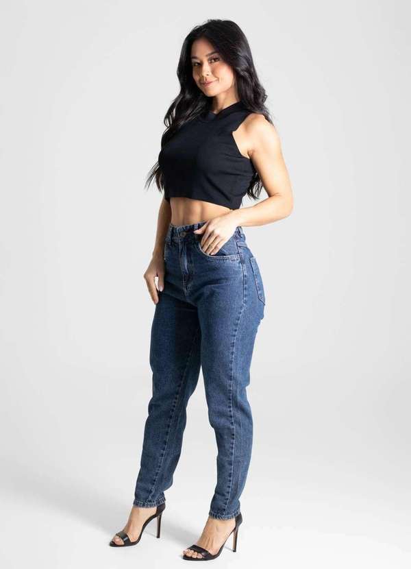 Sawary - Calça Jeans Sawary Mom - 280407 Azul 3