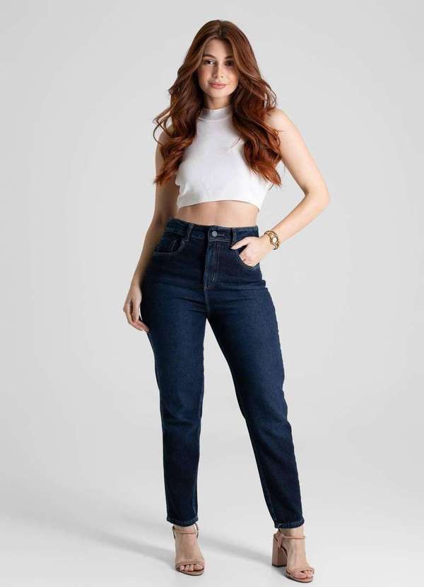 Sawary - Calça Jeans Sawary Mom - 280644 Azul 2