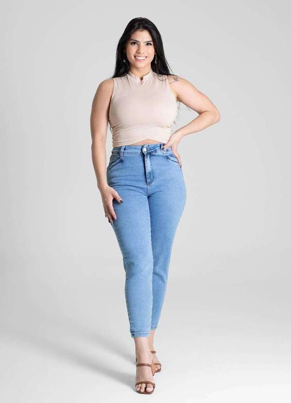 Sawary - Calça Jeans Sawary Mom - 281007 Azul 2