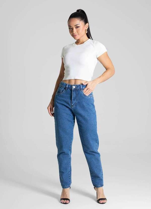 Sawary - Calça Jeans Sawary Mom- 281326 Azul 2