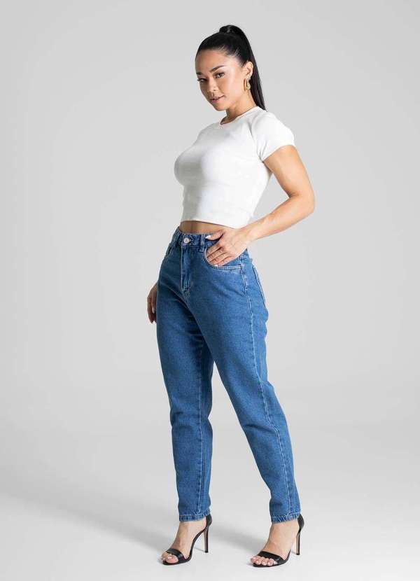 Sawary - Calça Jeans Sawary Mom- 281326 Azul 3