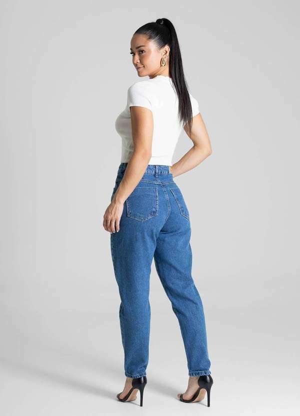 Sawary - Calça Jeans Sawary Mom- 281326 Azul 4