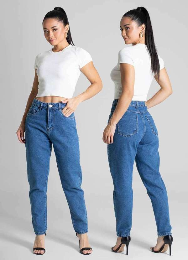 Sawary - Calça Jeans Sawary Mom- 281326 Azul 6