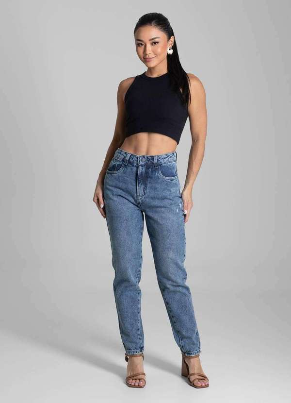 Sawary - Calça Jeans Sawary Mom - 281659 Azul 2