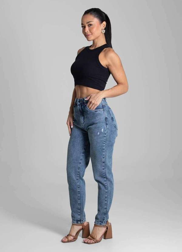 Sawary - Calça Jeans Sawary Mom - 281659 Azul 3