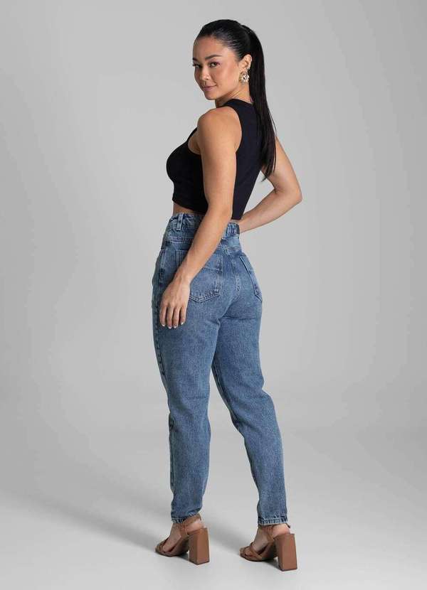 Sawary - Calça Jeans Sawary Mom - 281659 Azul 4