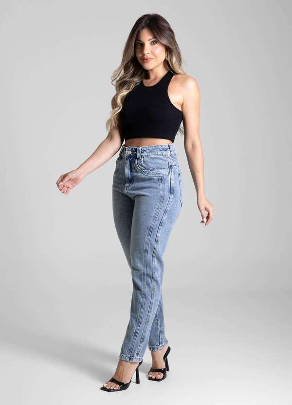 Sawary - Calça Jeans Sawary Mom - 281662 Azul 3