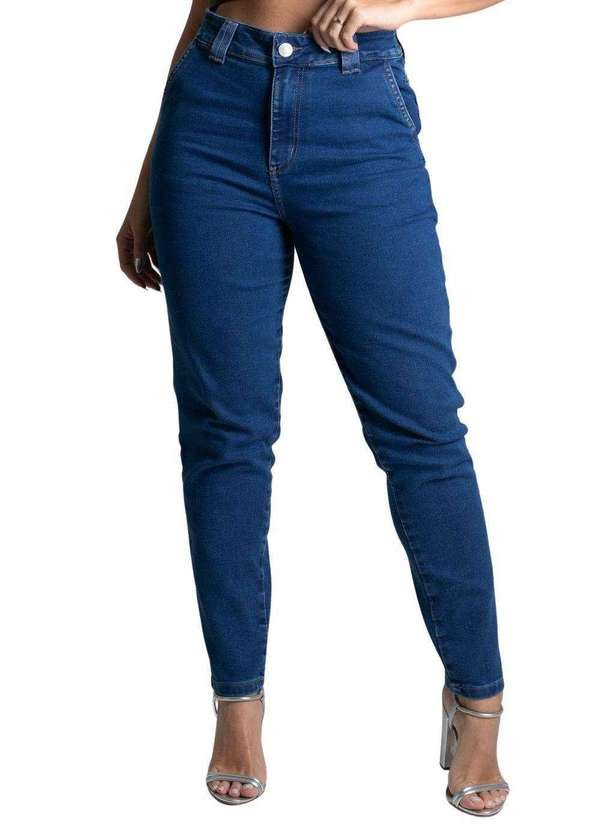 Sawary - Calça Jeans Sawary Mom Azul