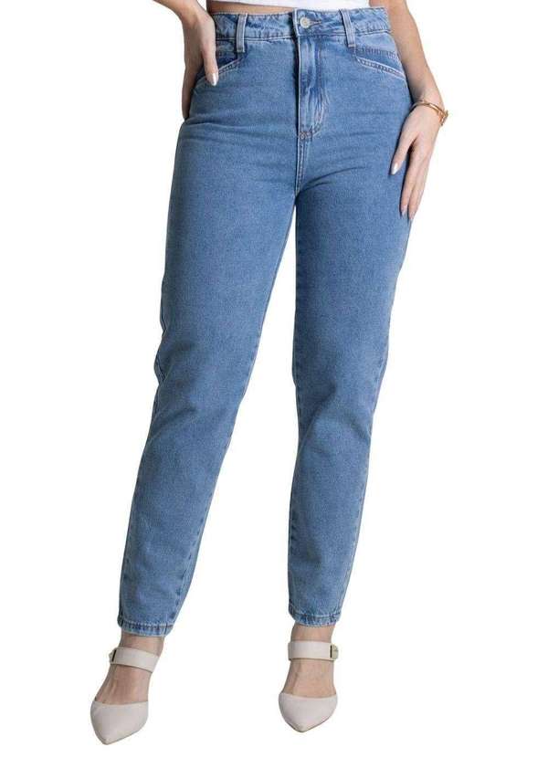 Sawary - Calça Jeans Sawary Mom Azul