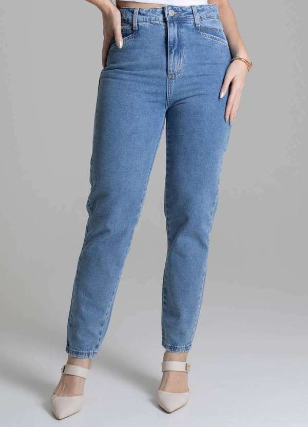 Sawary - Calça Jeans Sawary Mom Azul 5