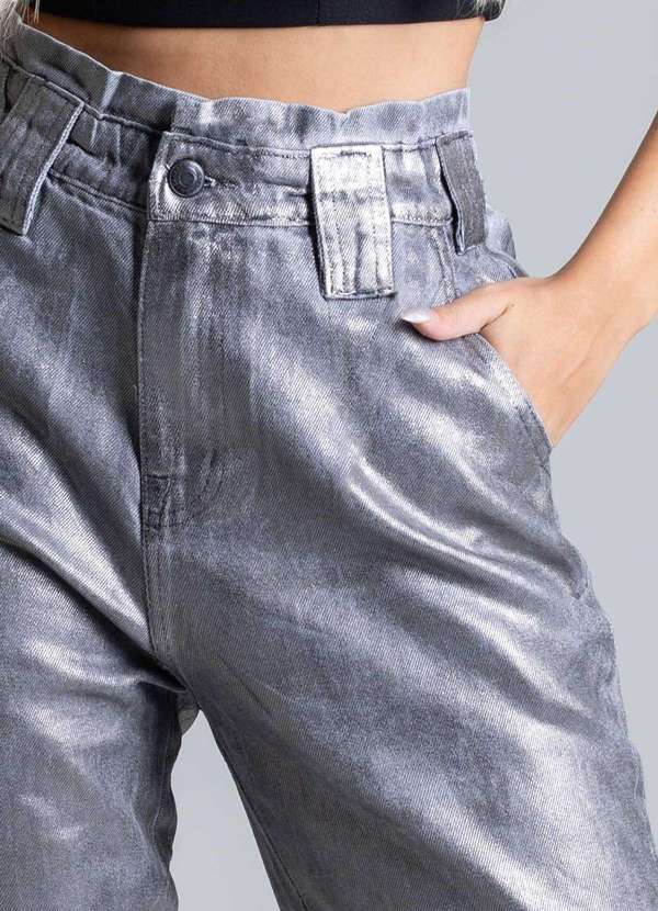 Sawary - Calça Jeans Sawary Mom Cinza 6