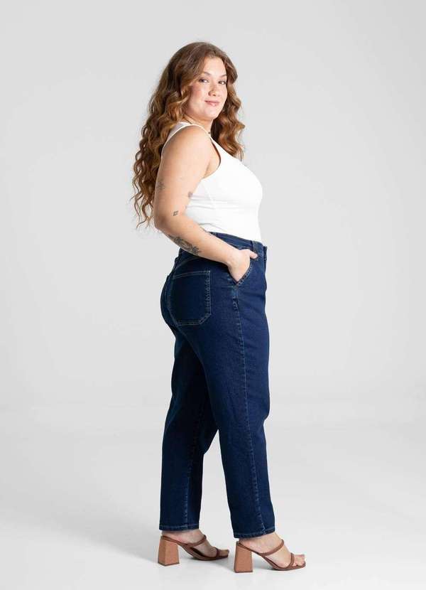 Sawary - Calça Jeans Sawary Mom Plus Size - 280847 Azul 3