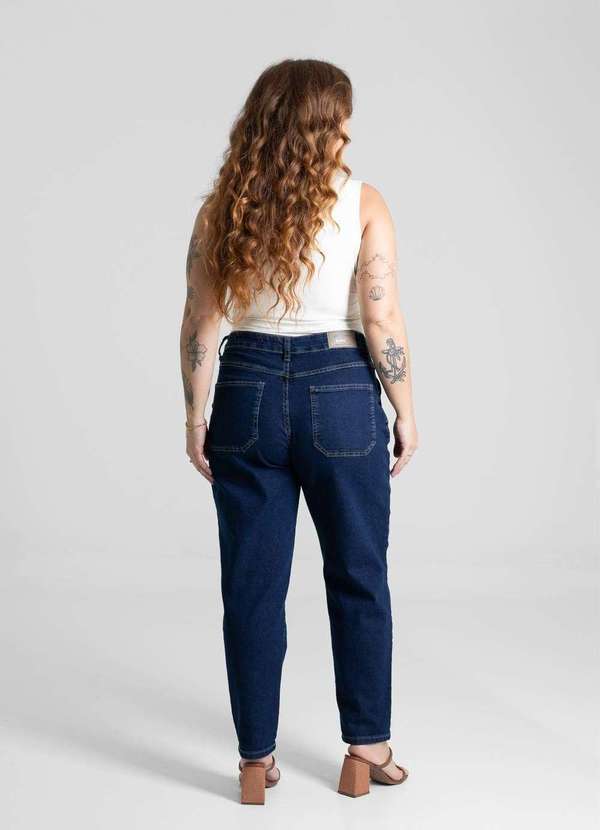 Sawary - Calça Jeans Sawary Mom Plus Size - 280847 Azul 4