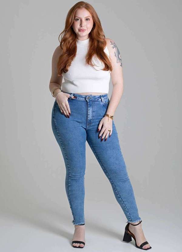 Sawary - Calça Jeans Sawary Plus Size - 279219 Azul 2
