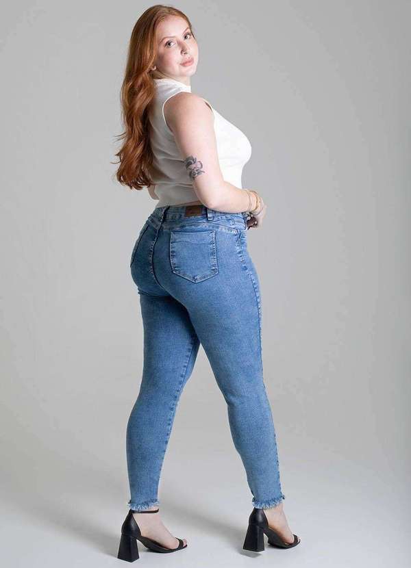 Sawary - Calça Jeans Sawary Plus Size - 279219 Azul 3