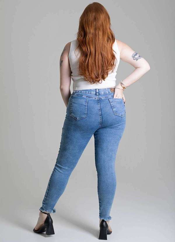 Sawary - Calça Jeans Sawary Plus Size - 279219 Azul 4
