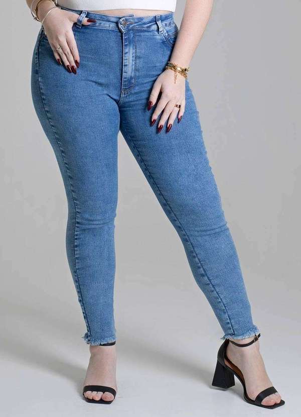 Sawary - Calça Jeans Sawary Plus Size - 279219 Azul 5