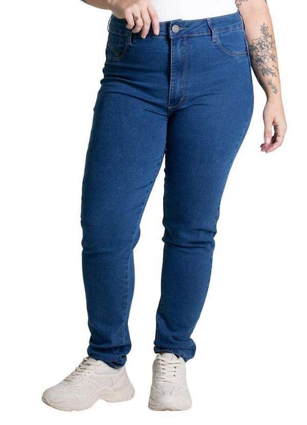 Sawary - Calça Jeans Sawary Plus Size - 279309 Azul