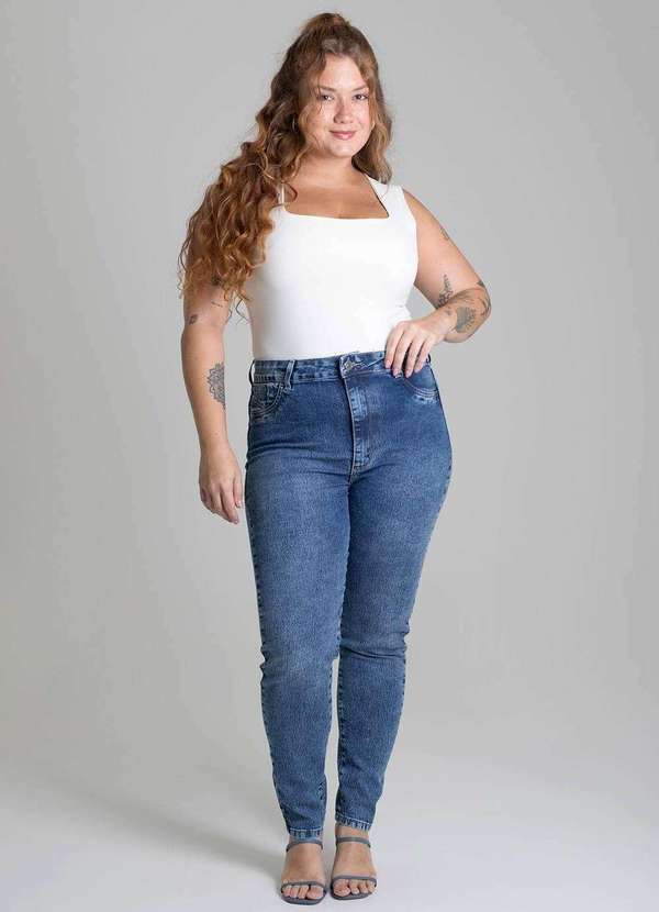 Sawary - Calça Jeans Sawary Plus Size - 279416 Azul 6