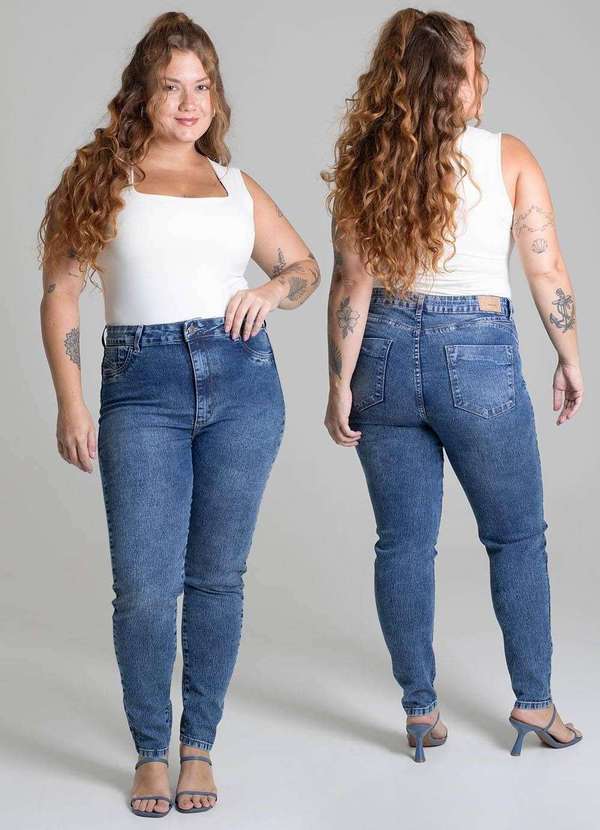Sawary - Calça Jeans Sawary Plus Size - 279416 Azul 2