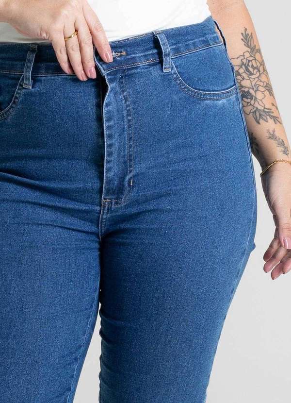 Sawary - Calça Jeans Sawary Plus Size Bootcut - 281005 Azul 4
