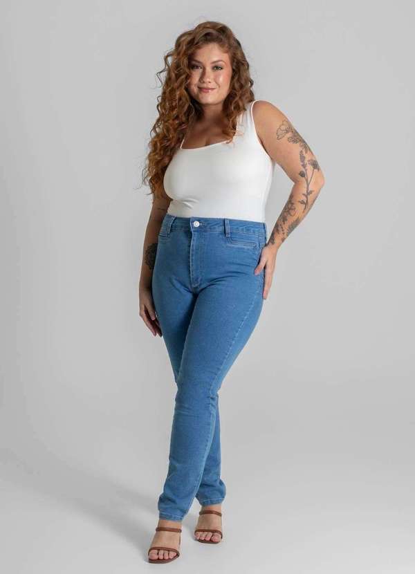 Sawary - Calça Jeans Sawary Plus Size Levanta Bumbum - 280607 Azul 2