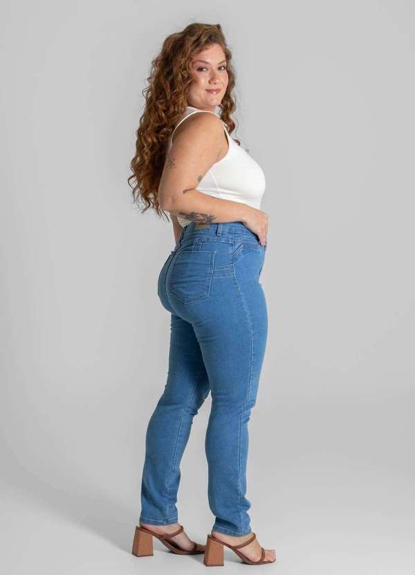 Sawary - Calça Jeans Sawary Plus Size Levanta Bumbum - 280607 Azul 3