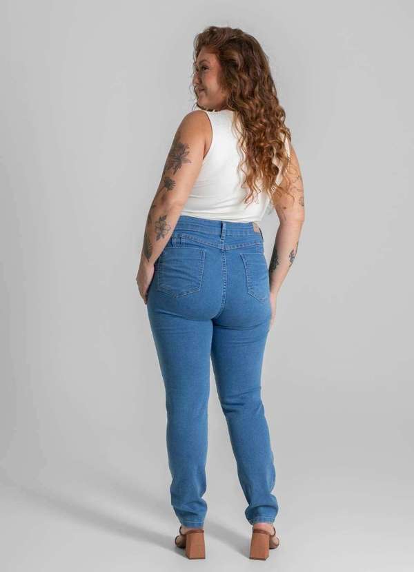 Sawary - Calça Jeans Sawary Plus Size Levanta Bumbum - 280607 Azul 4