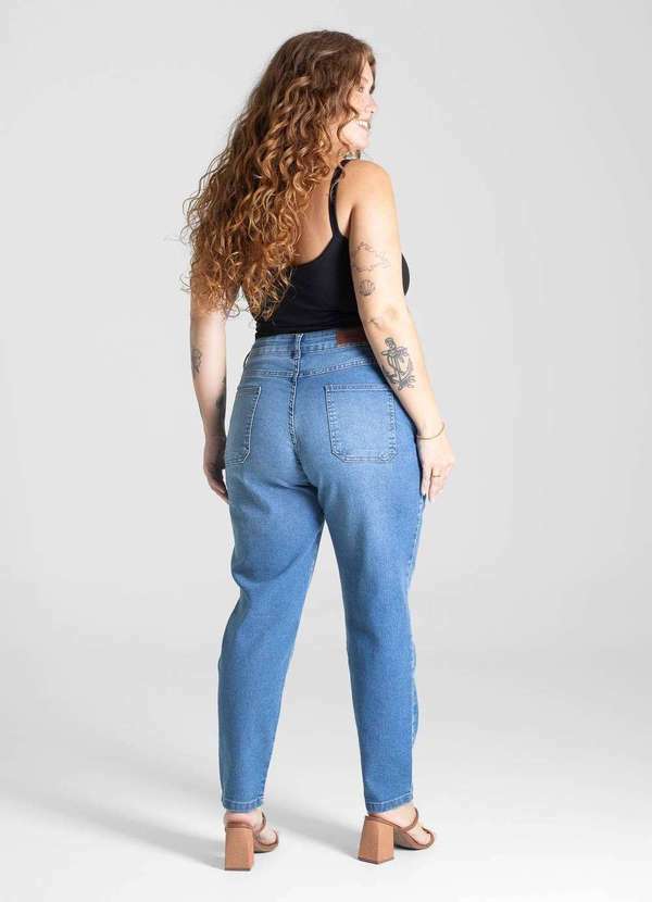 Sawary - Calça Jeans Sawary Plus Size Mom - 281064 Azul 4