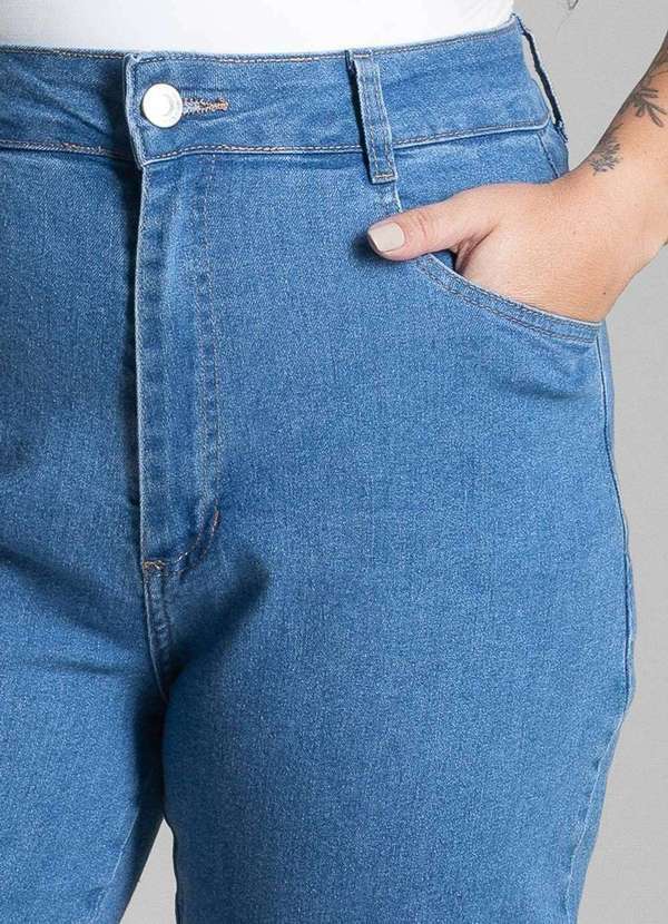 Sawary - Calça Jeans Sawary Plus Size Mom - 281896 Azul 5