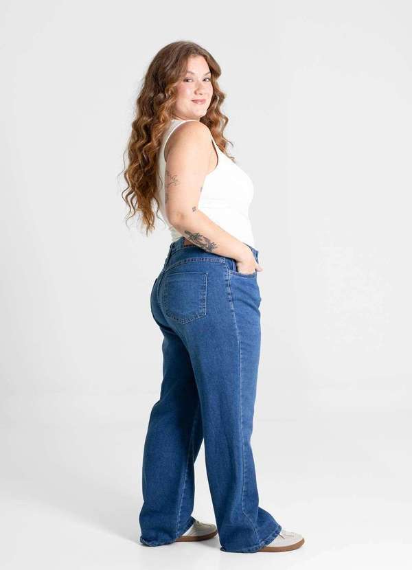 Sawary - Calça Jeans Sawary Plus Size Petit - 280663 Azul 3