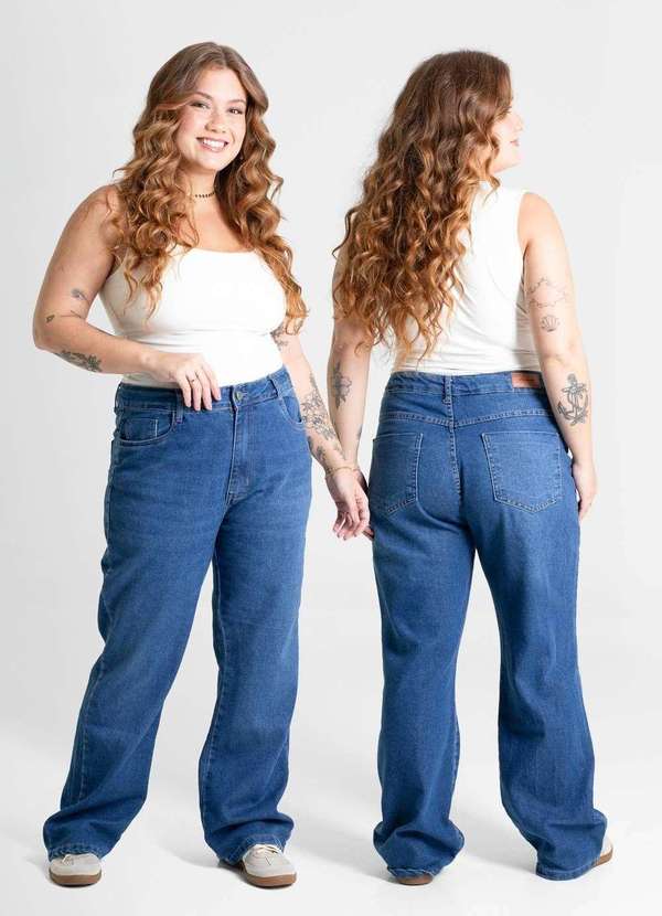 Sawary - Calça Jeans Sawary Plus Size Petit - 280663 Azul 6