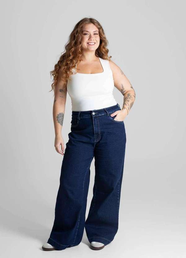 Sawary - Calça Jeans Sawary Plus Size Petit - 280846 Azul 2
