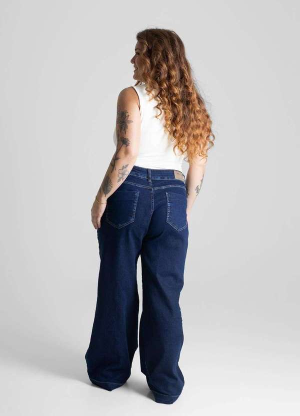 Sawary - Calça Jeans Sawary Plus Size Petit - 280846 Azul 4