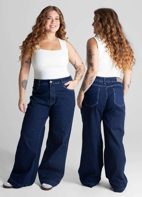 Sawary - Calça Jeans Sawary Plus Size Petit - 280846 Azul 6
