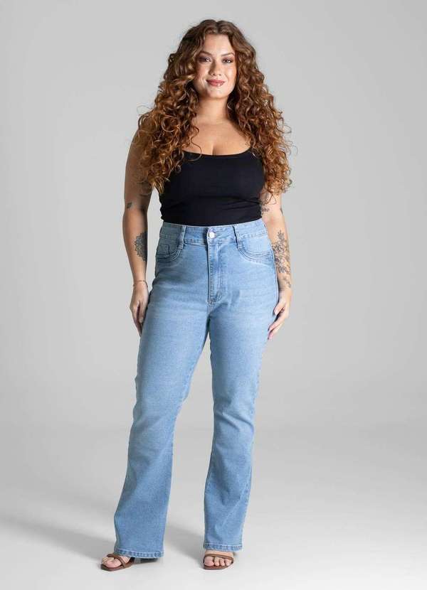Sawary - Calça Jeans Sawary Plus Size Petit - 281143 Azul 2