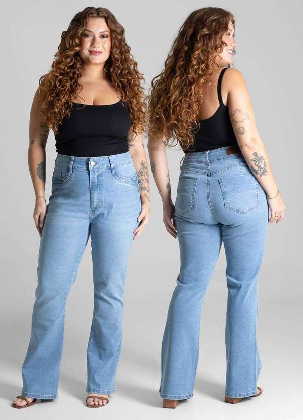 Sawary - Calça Jeans Sawary Plus Size Petit - 281143 Azul 6