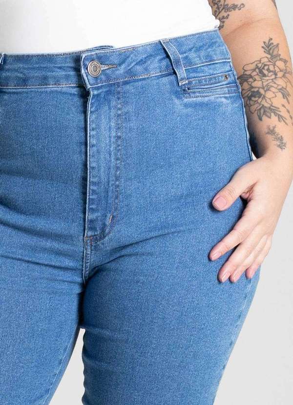 Sawary - Calça Jeans Sawary Plus Size Reta - 280622 Azul 5