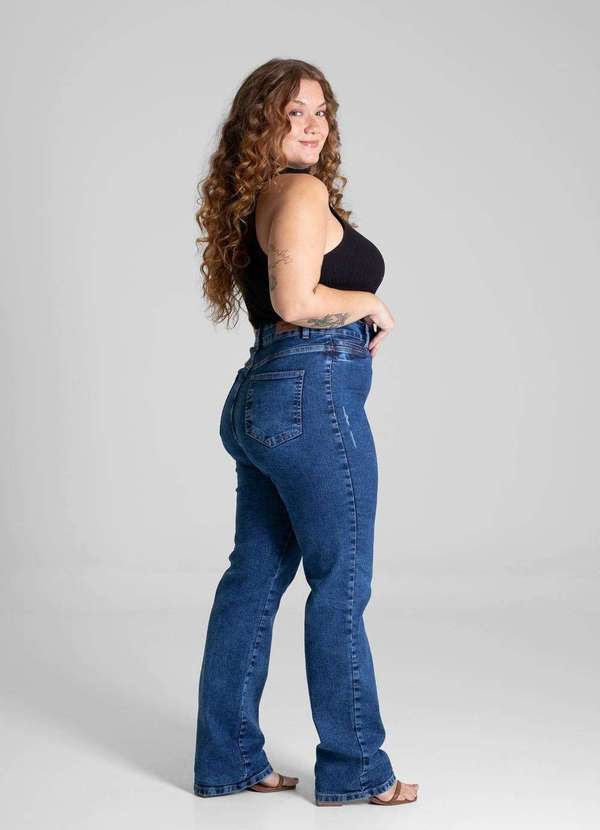 Sawary - Calça Jeans Sawary Plus Size Reta - 280938 Azul 3